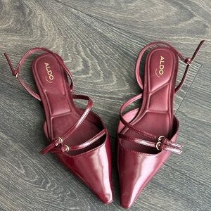 ALDO Women's Wine Pointed-Toe Strappy Flats